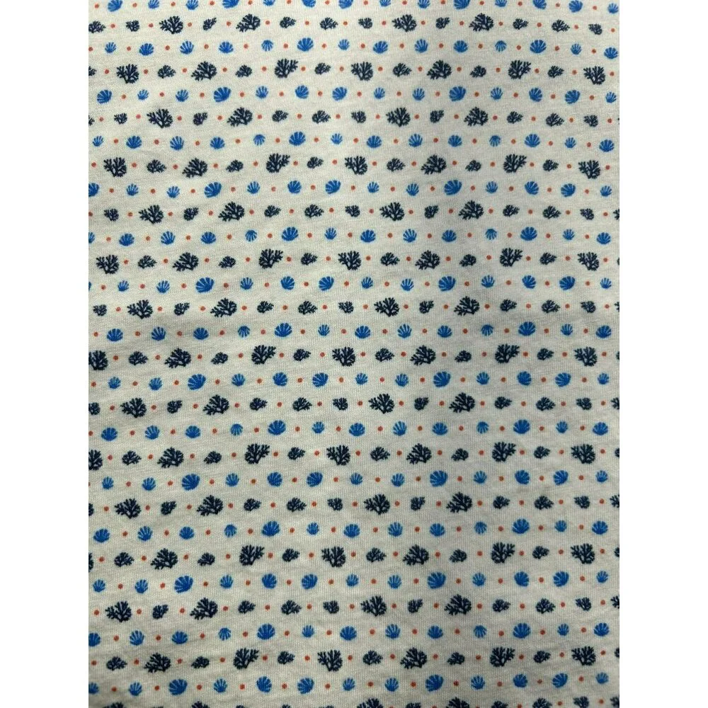 Peter Millar Mens Floral Polo Shirt L White/Blue 100% Pima Cotton Short Sleeve B - Picture 6 of 6